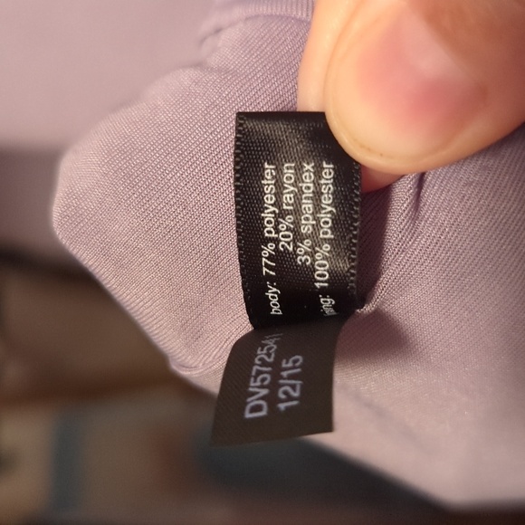 NWT The Limited Lavender Purple Sheath Dress with Ruffle Hem Women's Size 2 NEW - Picture 5 of 6